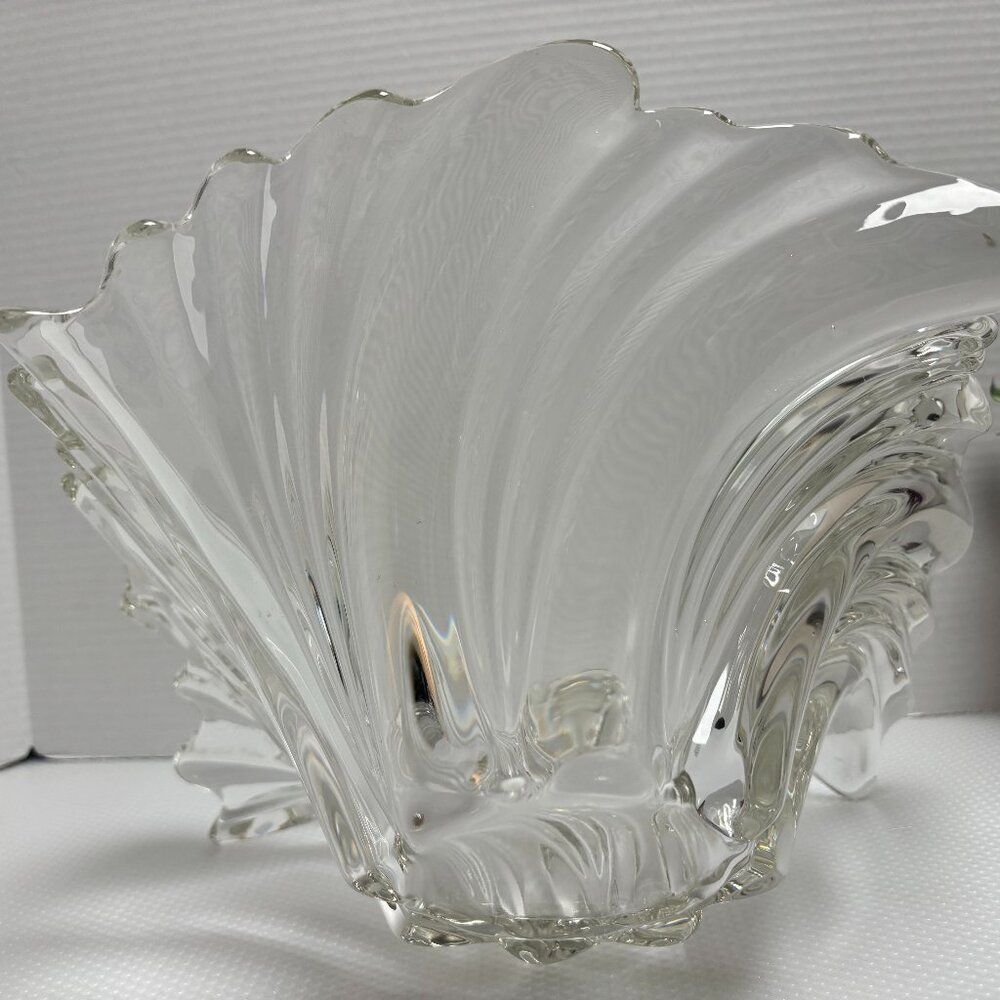 MIKASA BELE EPOCHE Swirl, Contemporary Style Art Glass, Large Centerpiece Bowl - Picture 4 of 4
